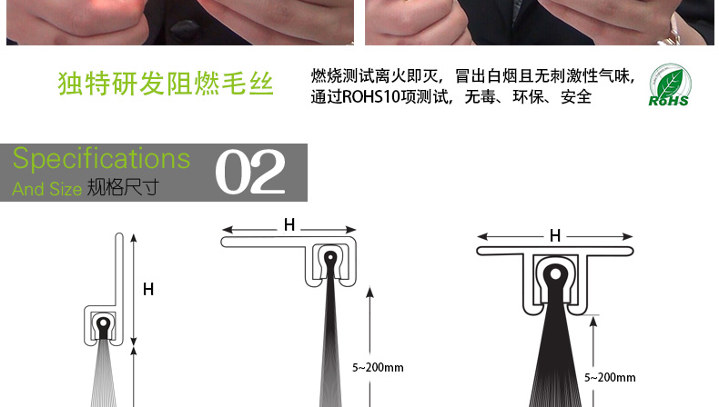 家用门密封门刷 (5)